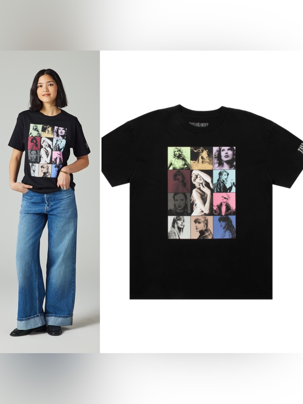 Taylor Swift The Eras Tour Official Merch Short Sleeve T-Shirt Womens Size Large